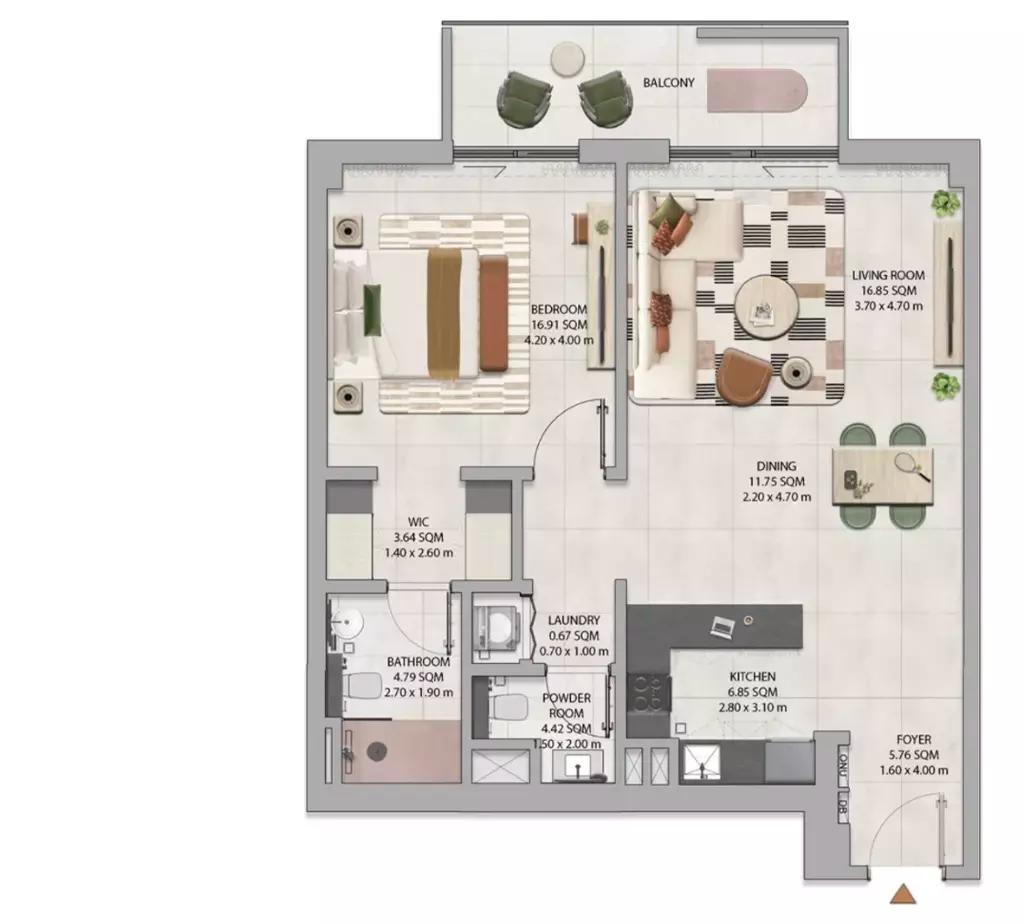 Floor plan Type B
