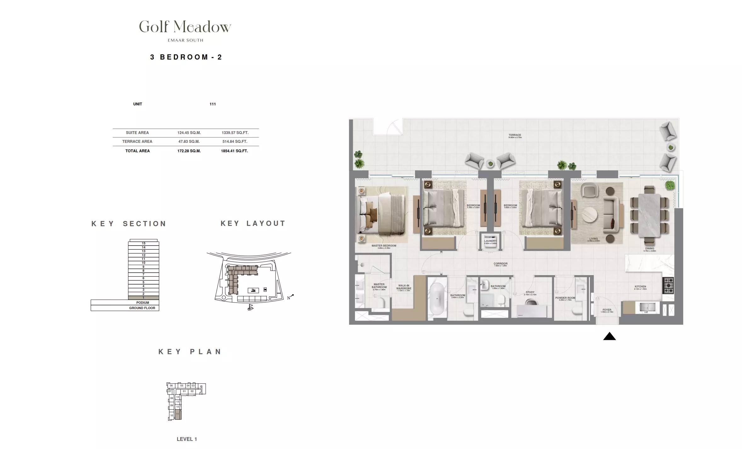 Floor plan Type 2 (Unit 111)