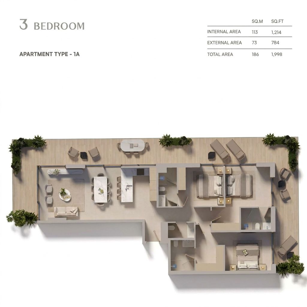 Floor plan Type 1A