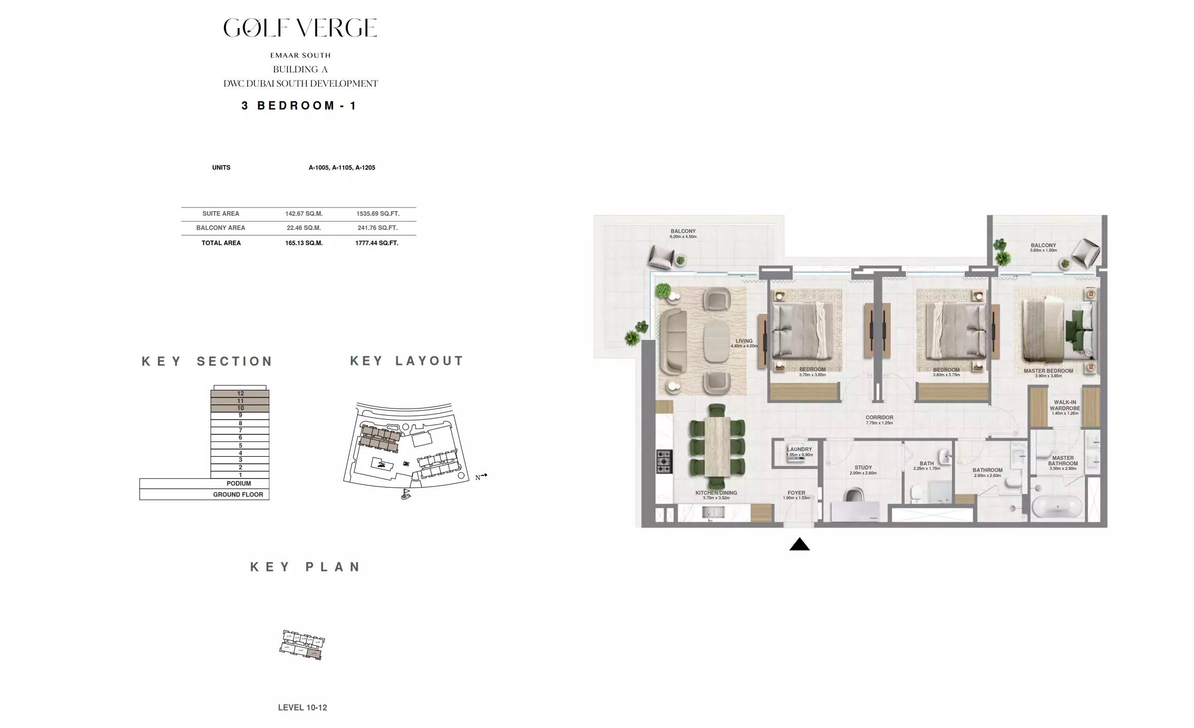 Floor plan Type 1 | 3 BR
