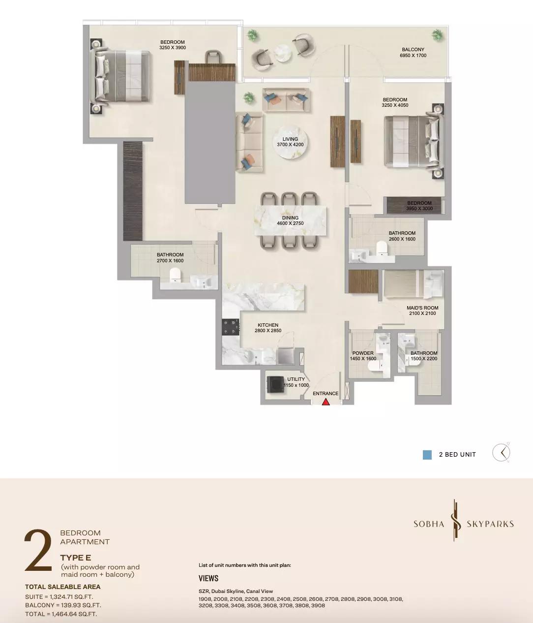 Floor plan Type E