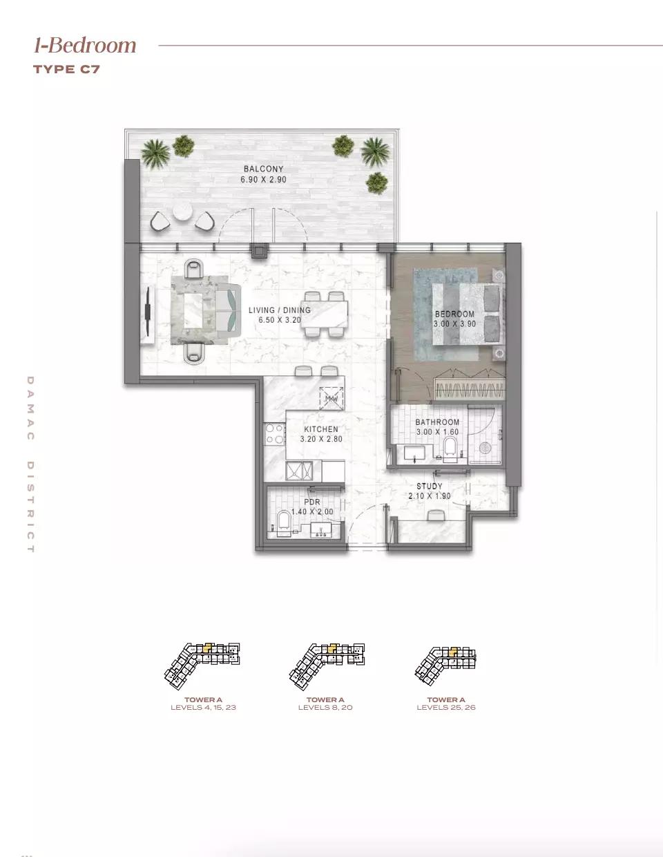 Floor plan Type C7-Tower A