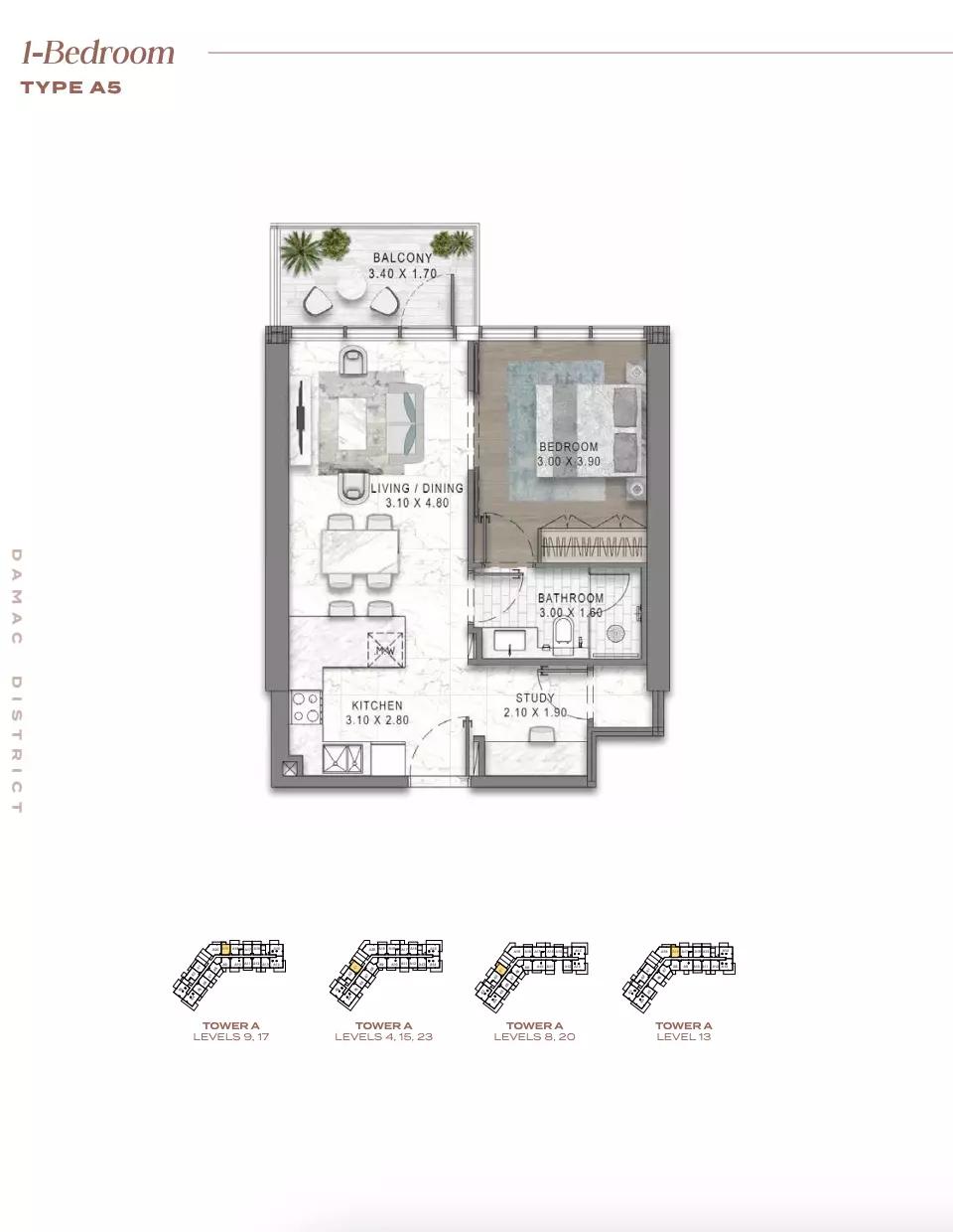 Floor plan Type A5-Tower A