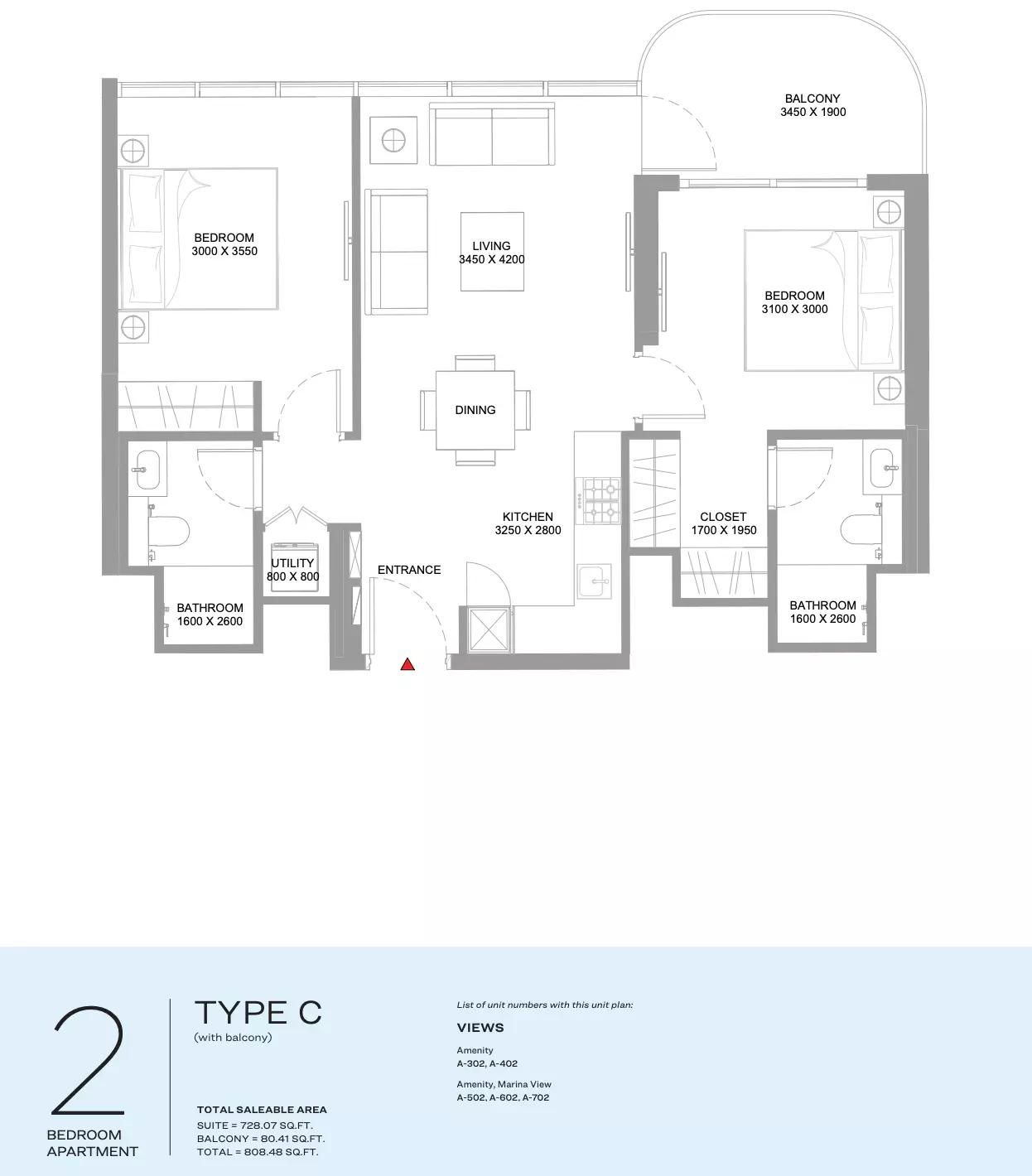 Floor plan Type C