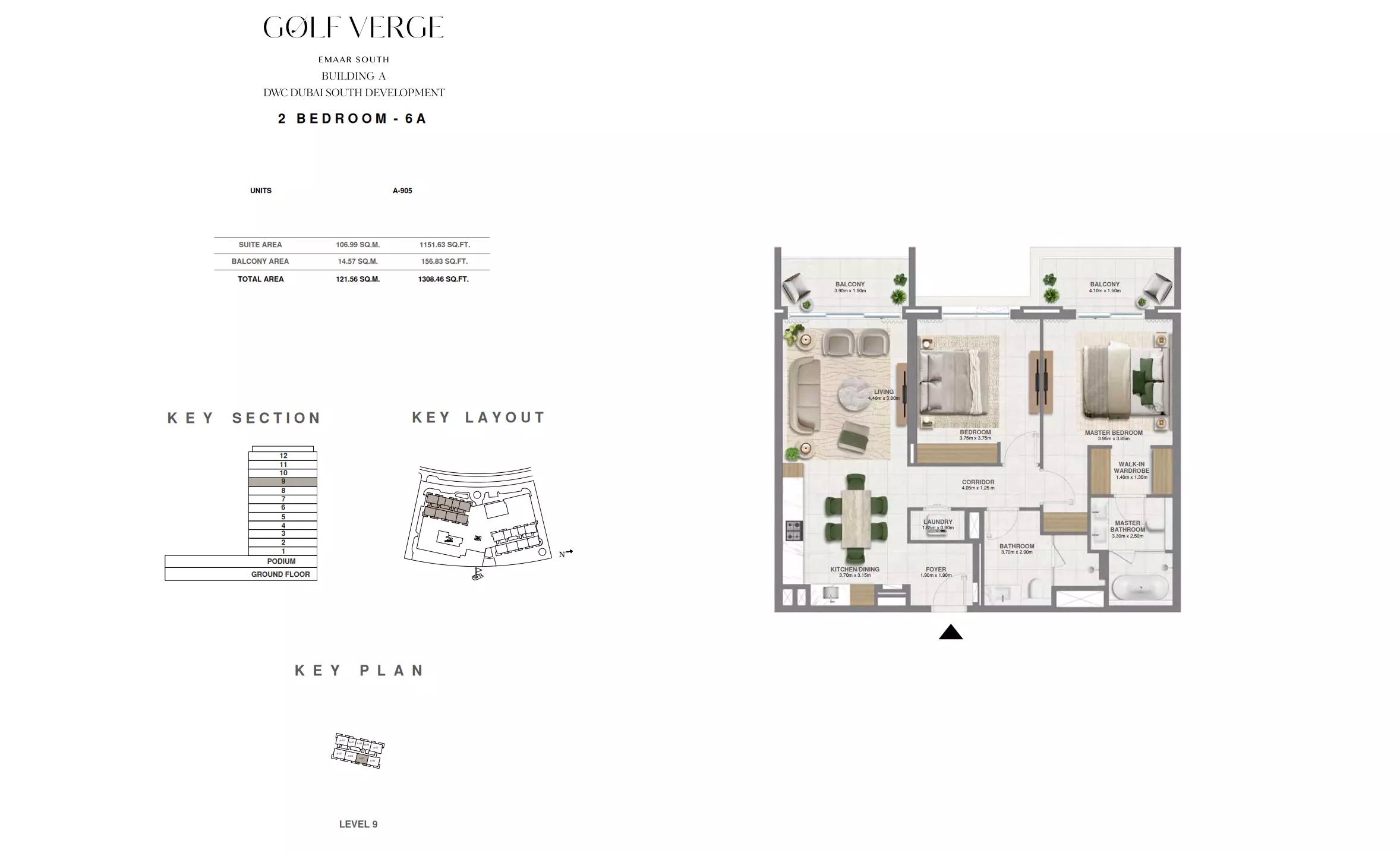 Floor plan Type 6A | 2 BR