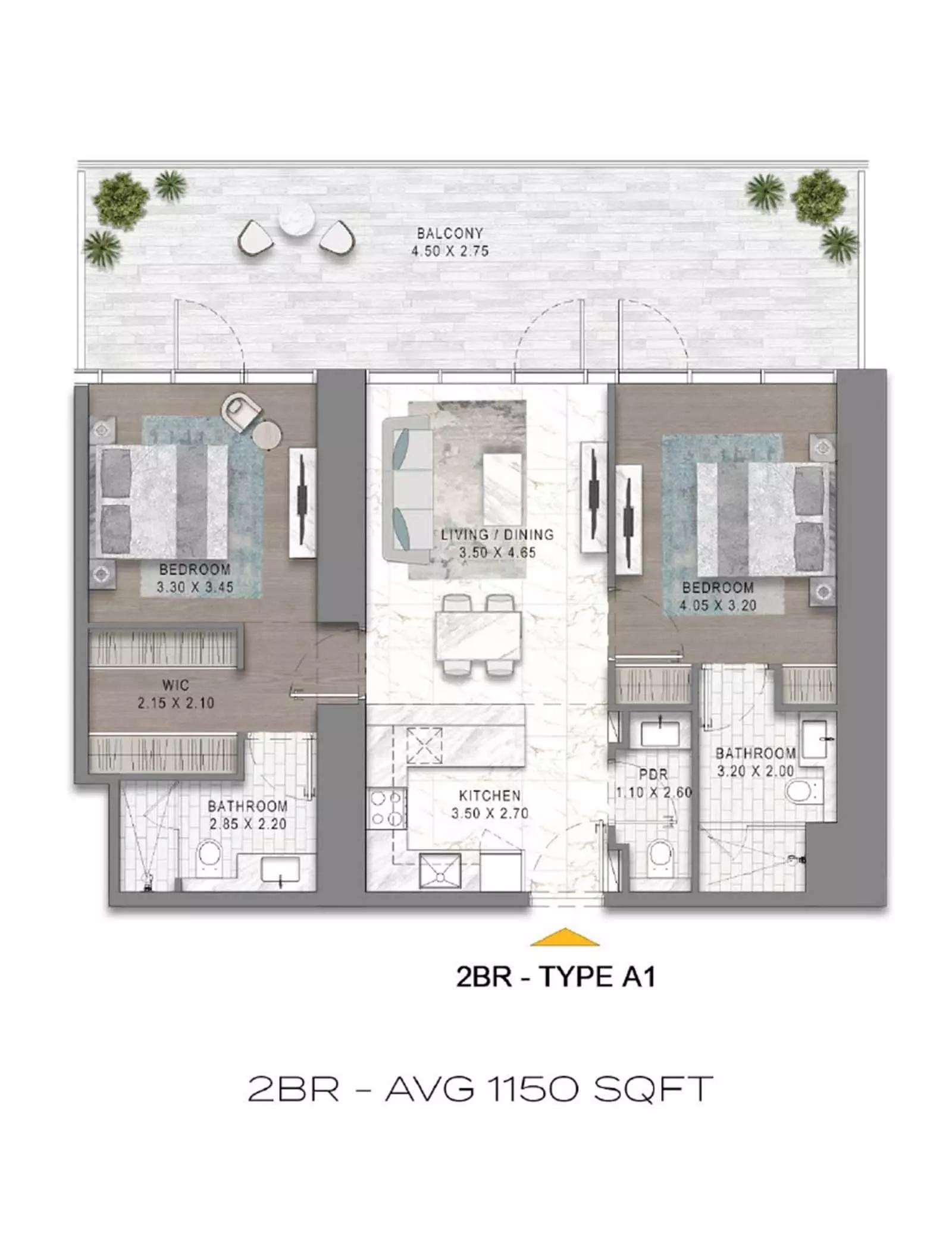 Floor plan Type A1