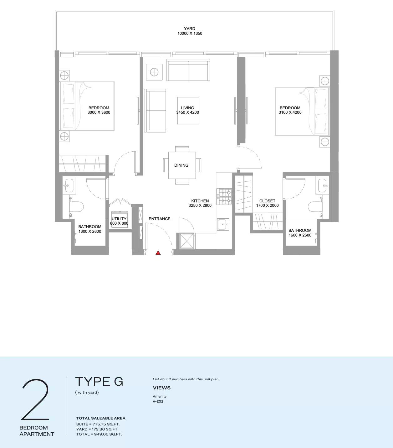 Floor plan Type G