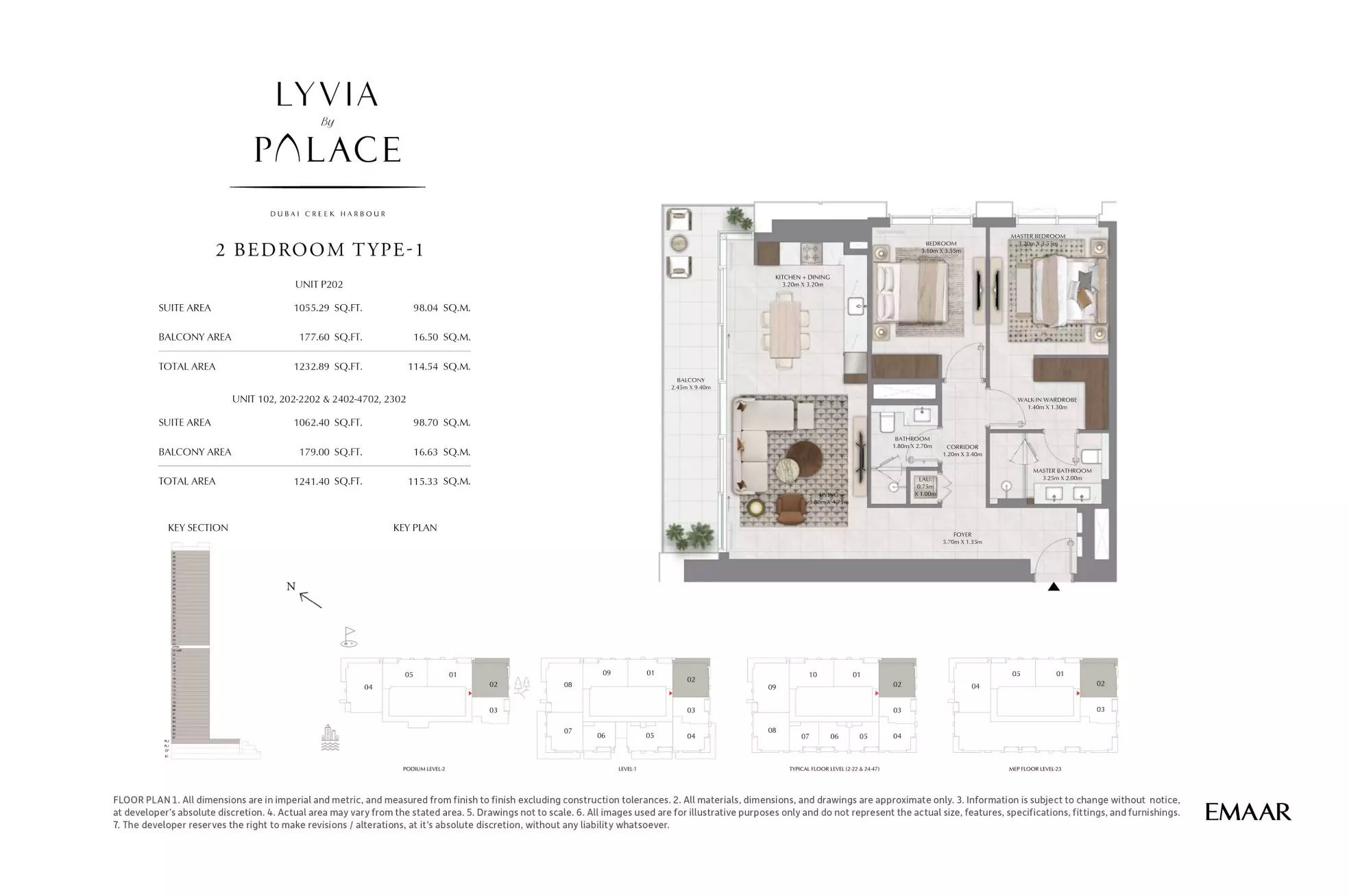 Floor plan Type 1-102