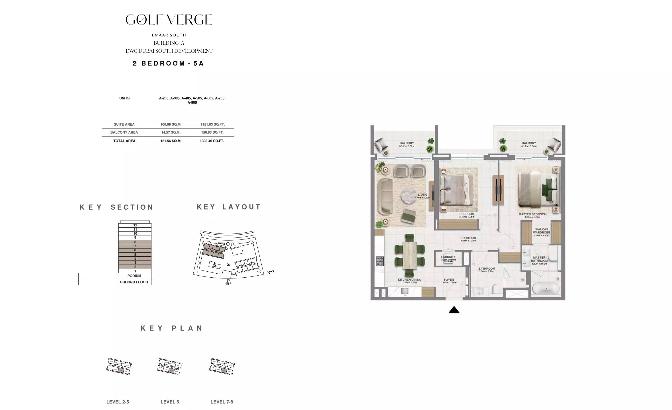 Floor plan Type 5A | 2 BR