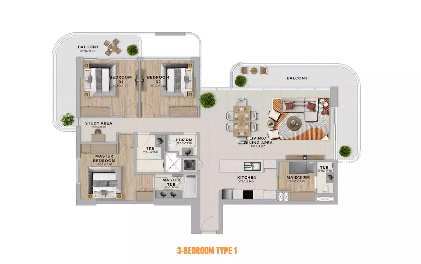 Floor plan Type 1