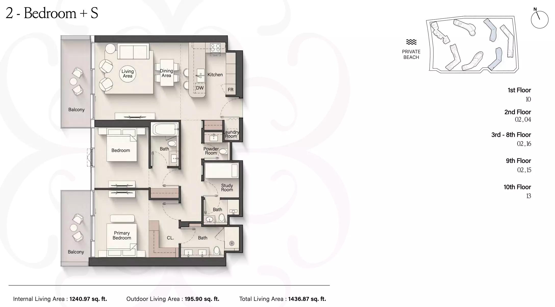 Floor plan Type B+S