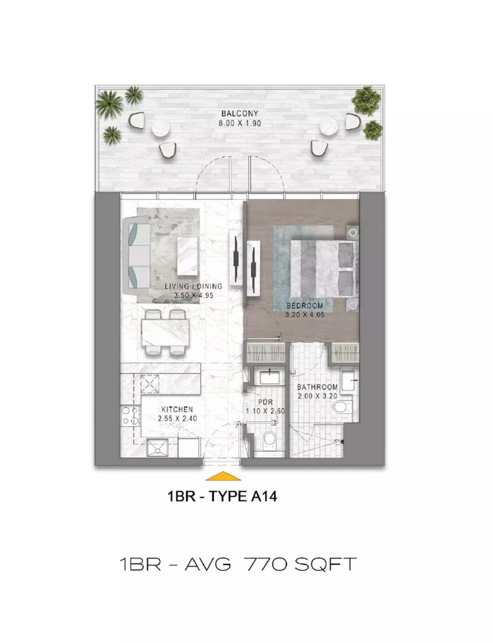 Floor plan Type A14
