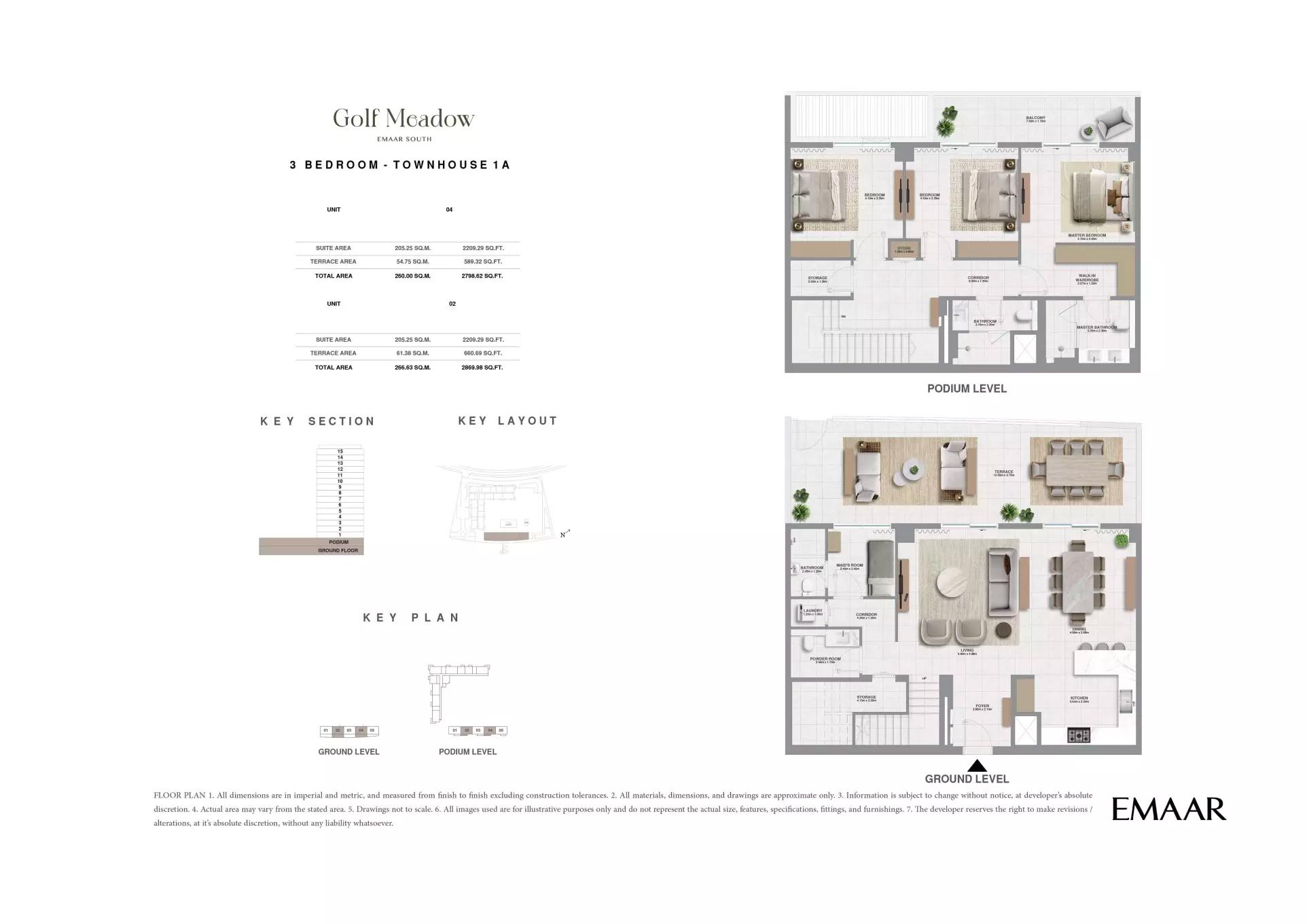Floor plan Type 1A (Unit 203 ,1503)