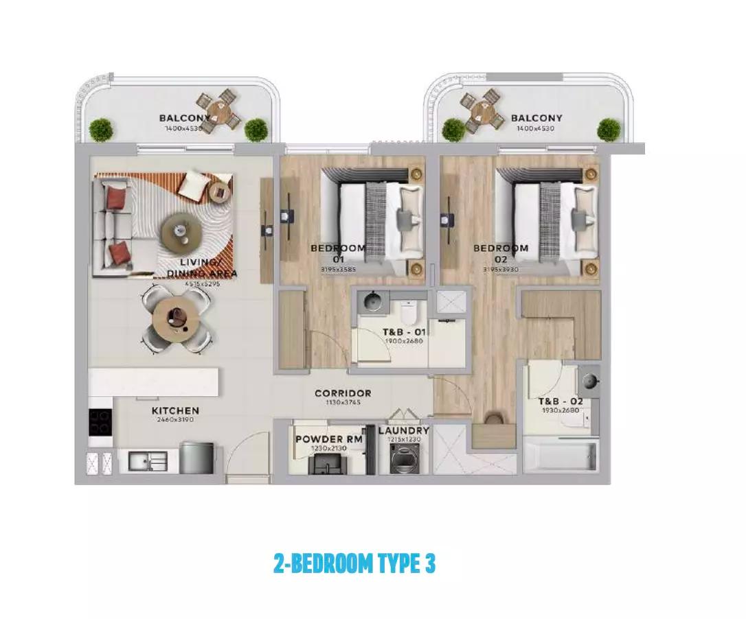 Floor plan Type 3