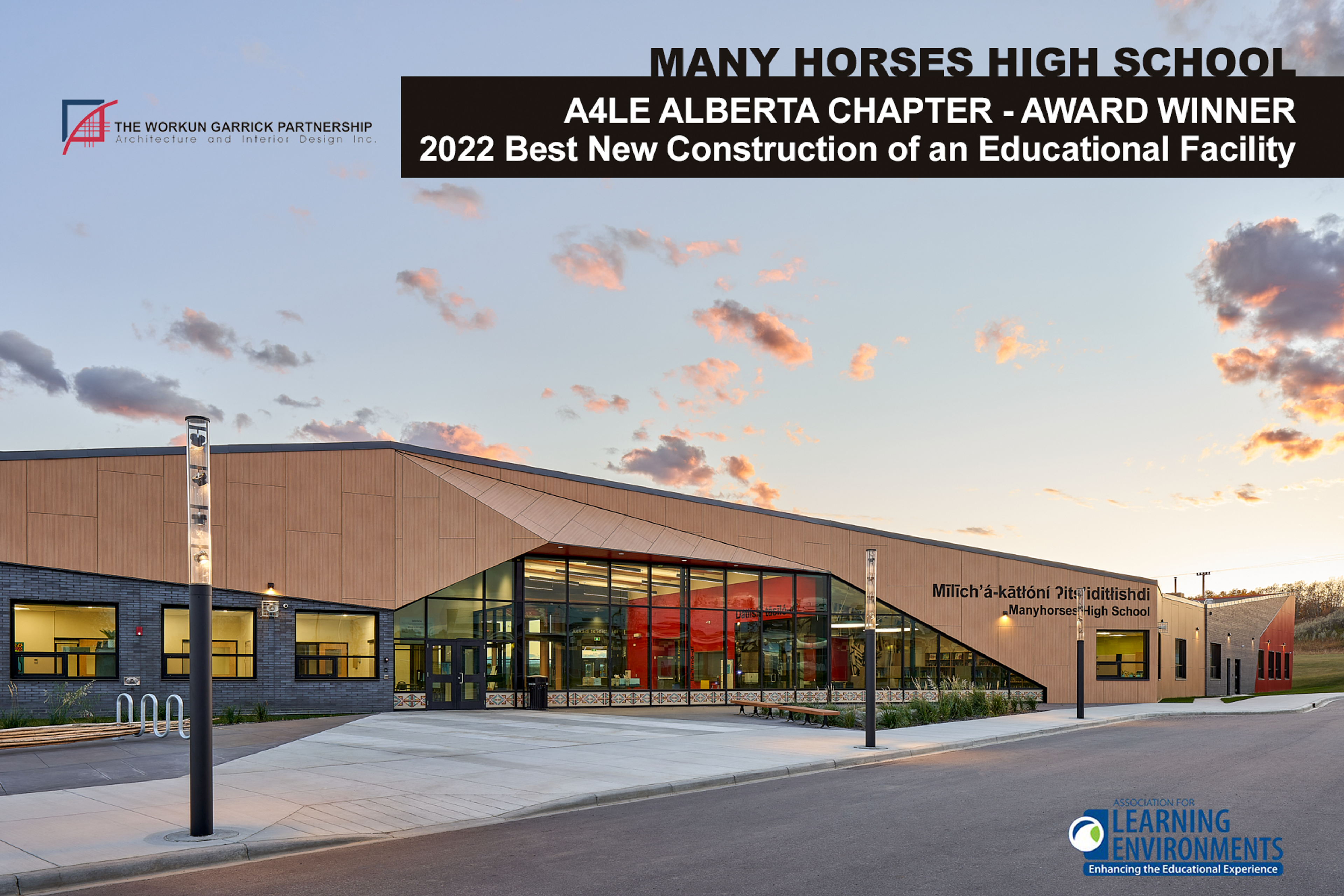 Many Horses High School Wins Design Award! 