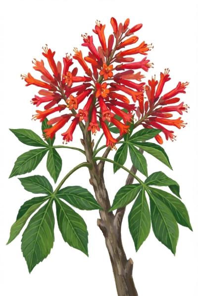 Red Buckeye (Aesculus pavia)
