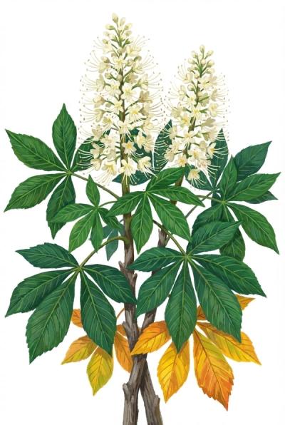 Bottlebrush Buckeye (Aesculus parviflora)