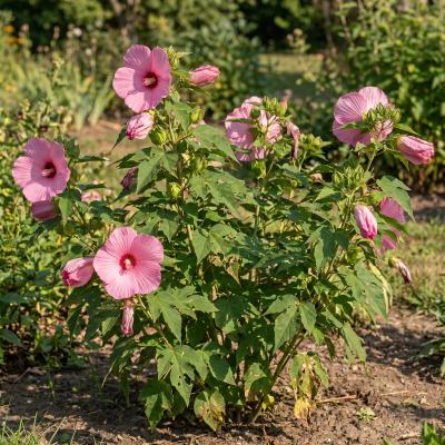 Swamp Mallow Hibiscus (Hibiscus moscheutos)