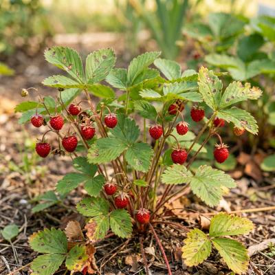 Virginia Wild Strawberry (Fragaria virginiana)