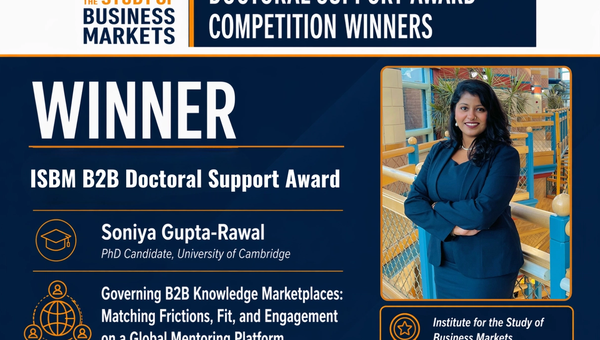 ISBM 2025 Doctoral Award & Doctoral Fellow ~$5,000