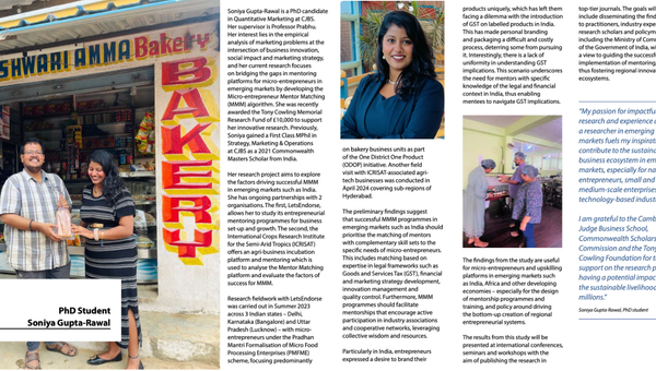 Mentor Matching: Impact of Customized Mentoring on Entrepreneurs (with Micromentor)