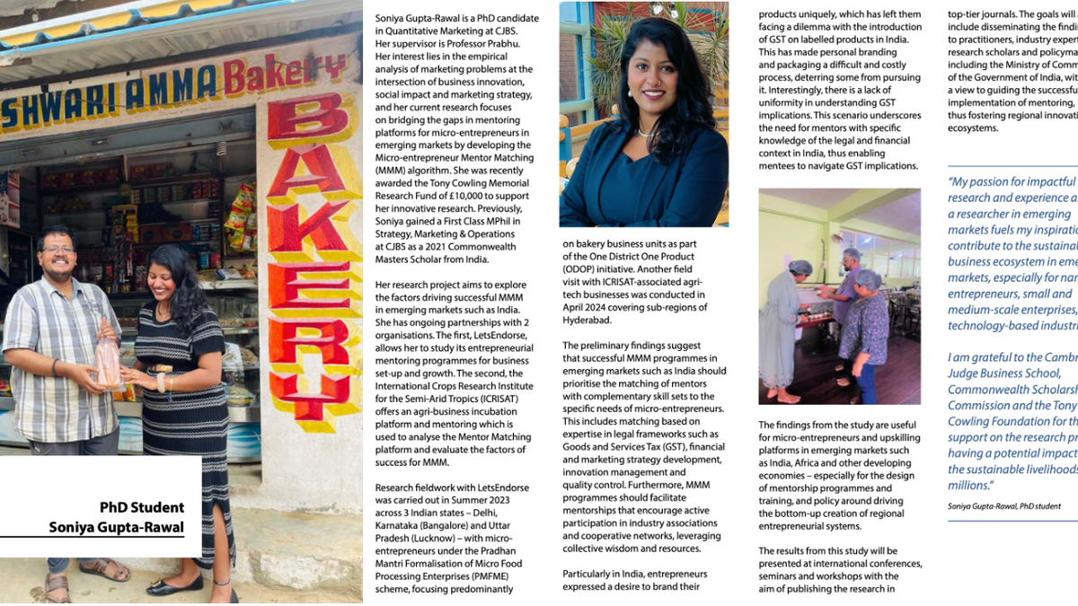 Mentor Matching: Impact of Customized Mentoring on Entrepreneurs (with Micromentor)