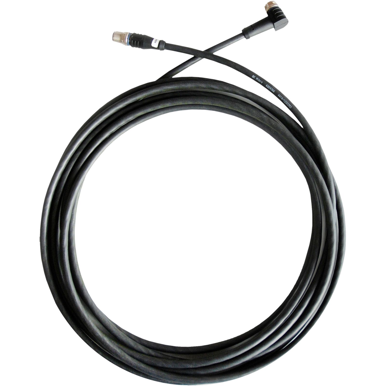 Control cable angled connector (female), 8/8 pin