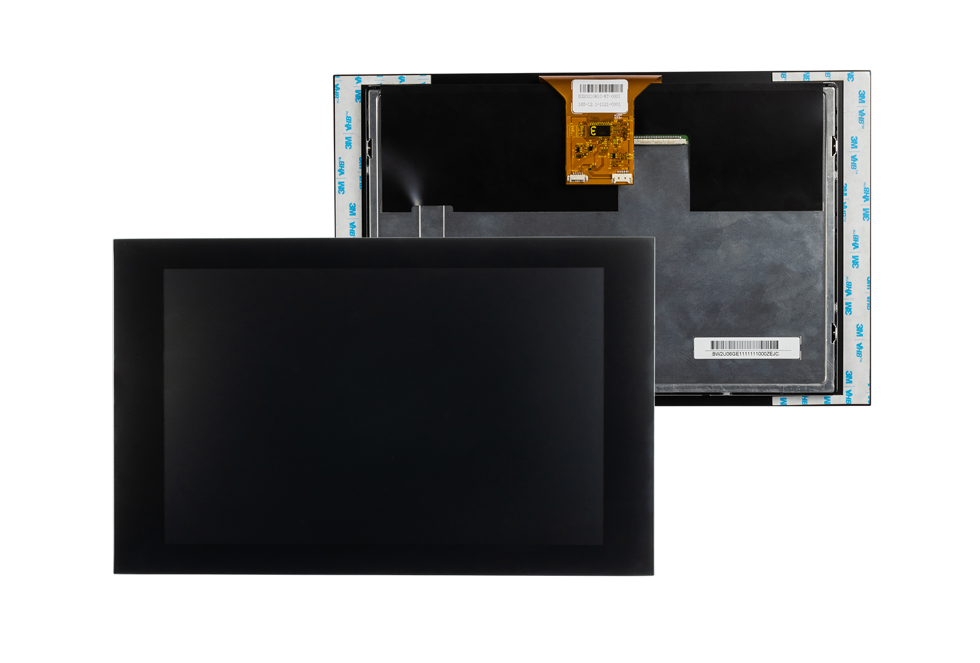 On display is a multitouch panel PC for medical technology, which is shown from the front as well as from behind with the technical detail
