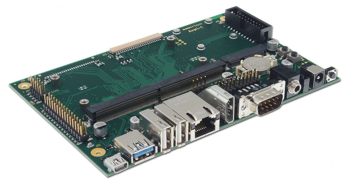 Avari Baseboard von emtrion mit SATA, miniPCIe, USB 3.0 und CSI-2-Kameraschnittstelle für industrielle Embedded-Systeme