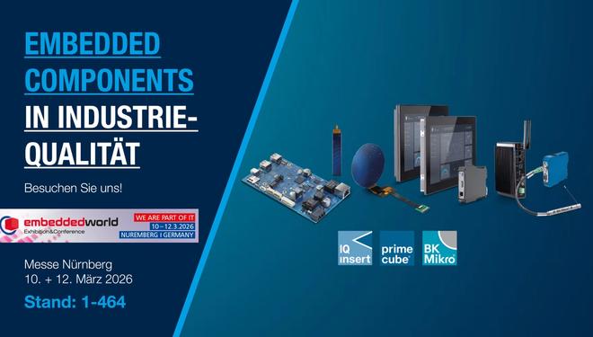 Entdecken Sie die Zukunft der HMI-Systeme und Embedded Components: Schubert System Elektronik auf der embedded world 2026