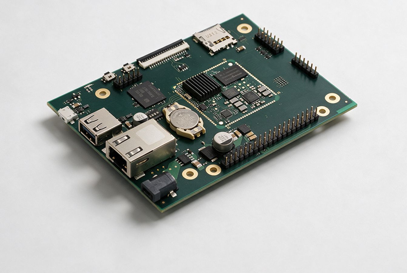 Platine in grün - Single Board Computer von emtrion