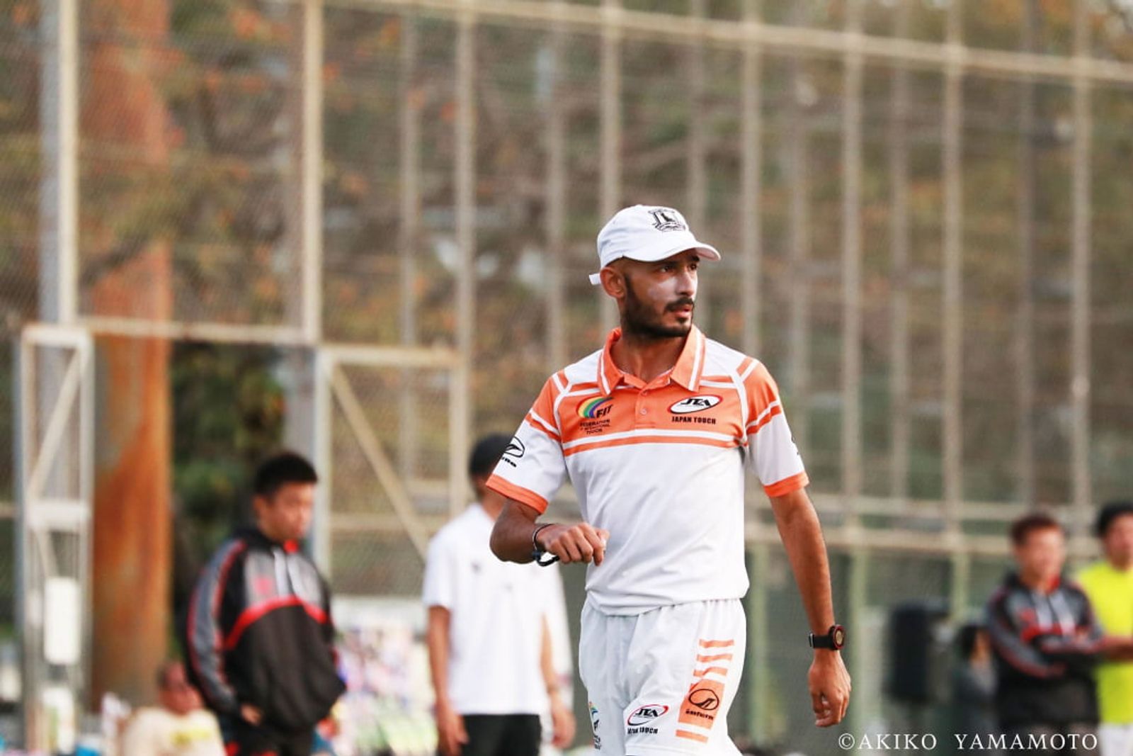 Refereeing Touch Football in Japan.