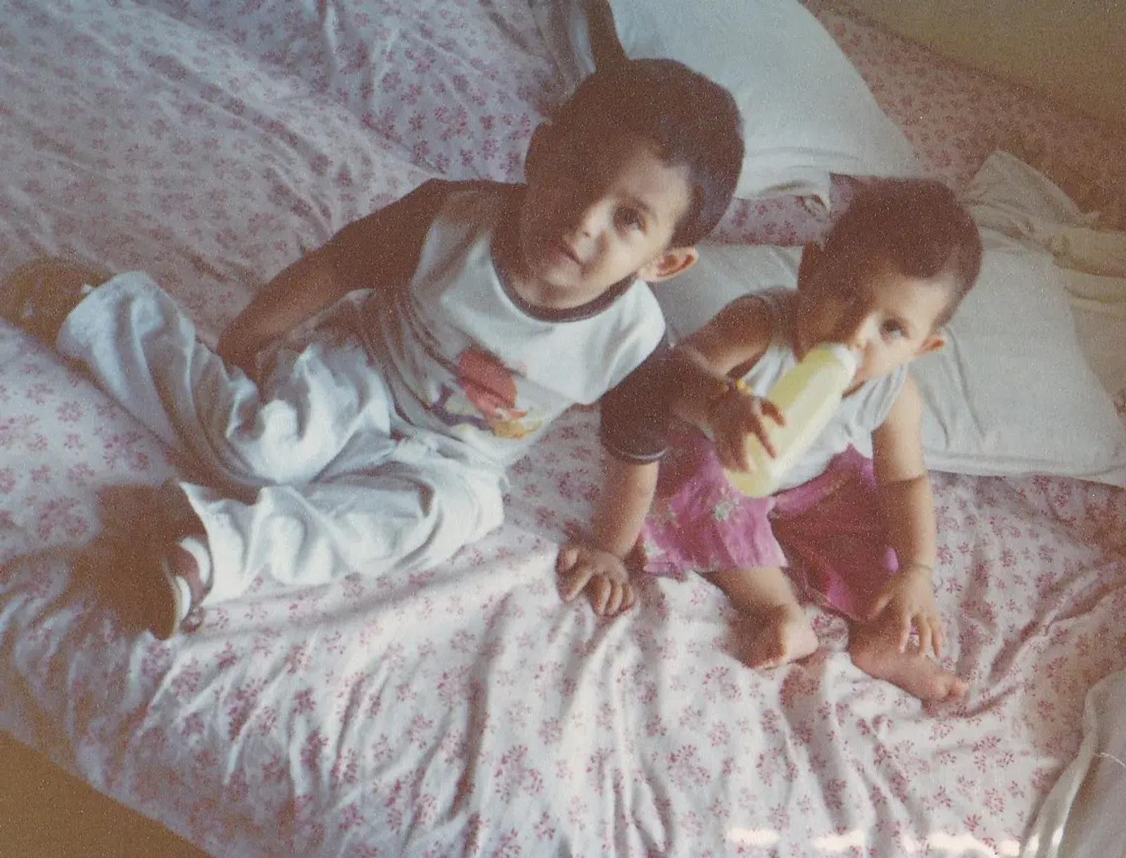 Image of my sister and I as children.