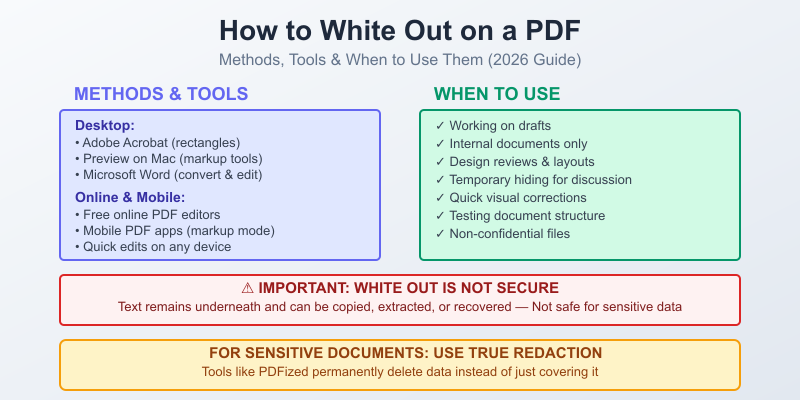 White Out PDF Text Tutorial