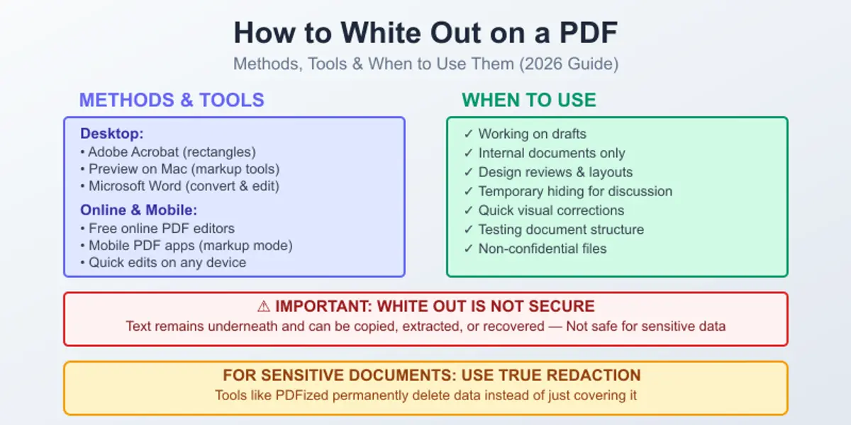 White Out PDF Text Tutorial
