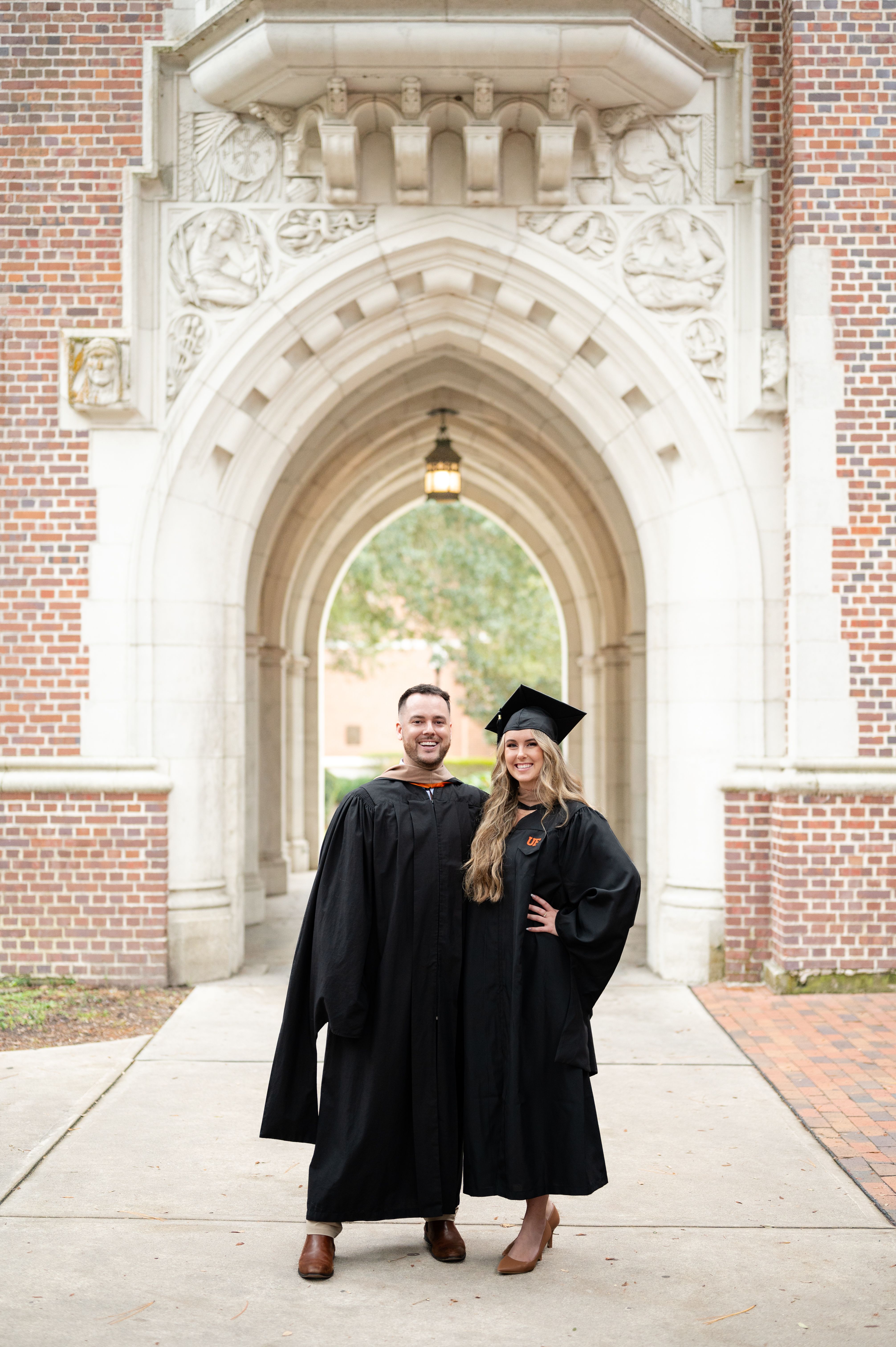 UF grads at Murphree Courtyard