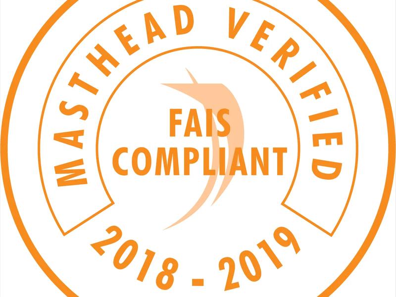 MASTHEAD FAIS COMPLIANT SEAL FOR 2019