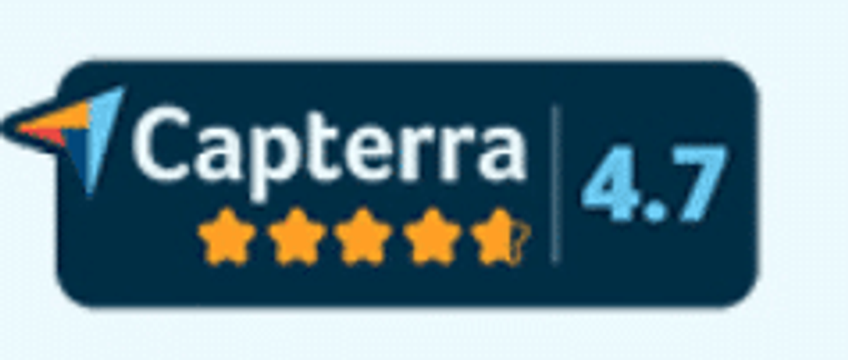 Capterra rating of 4.7 stars