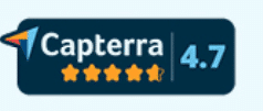 Capterra rating of 4.7 stars