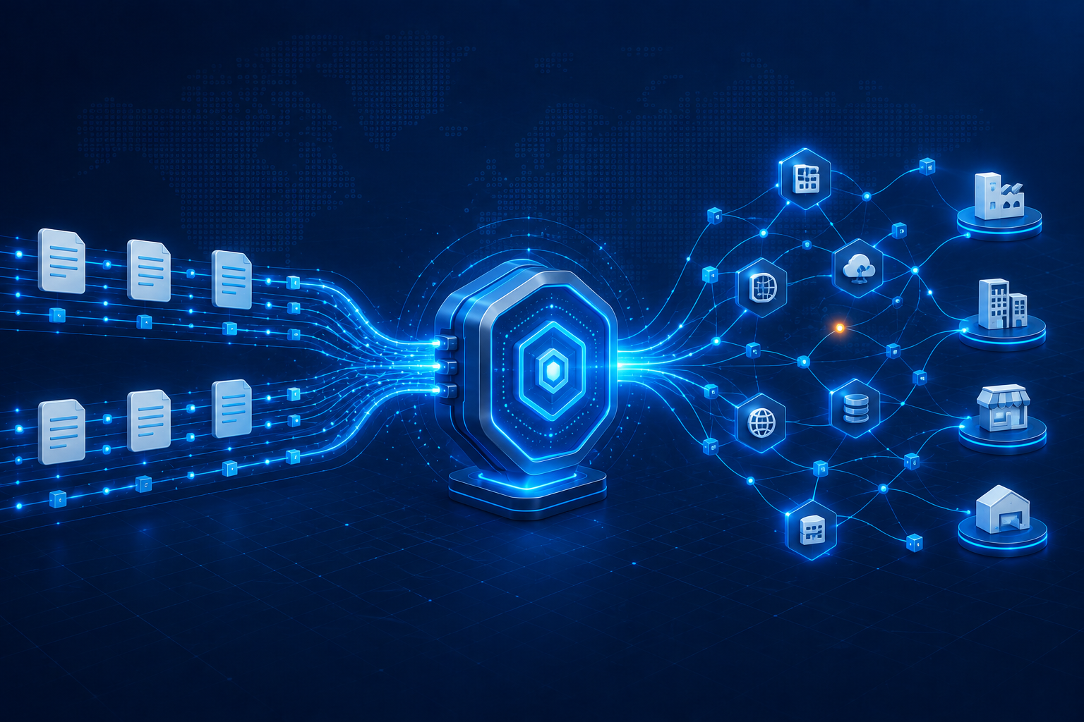 Batched EDI document flows and modern API-connected systems meeting at a single orchestration layer