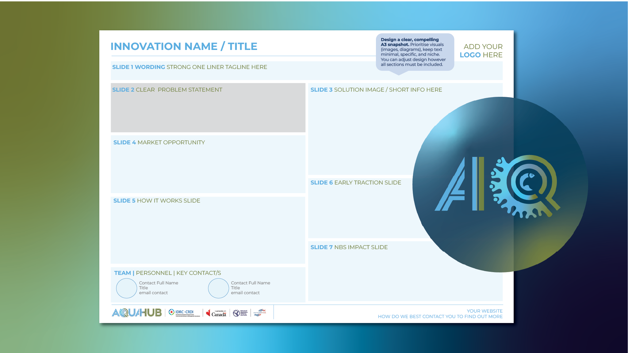 AQUAINNOVATE PitchDeck Snapshot