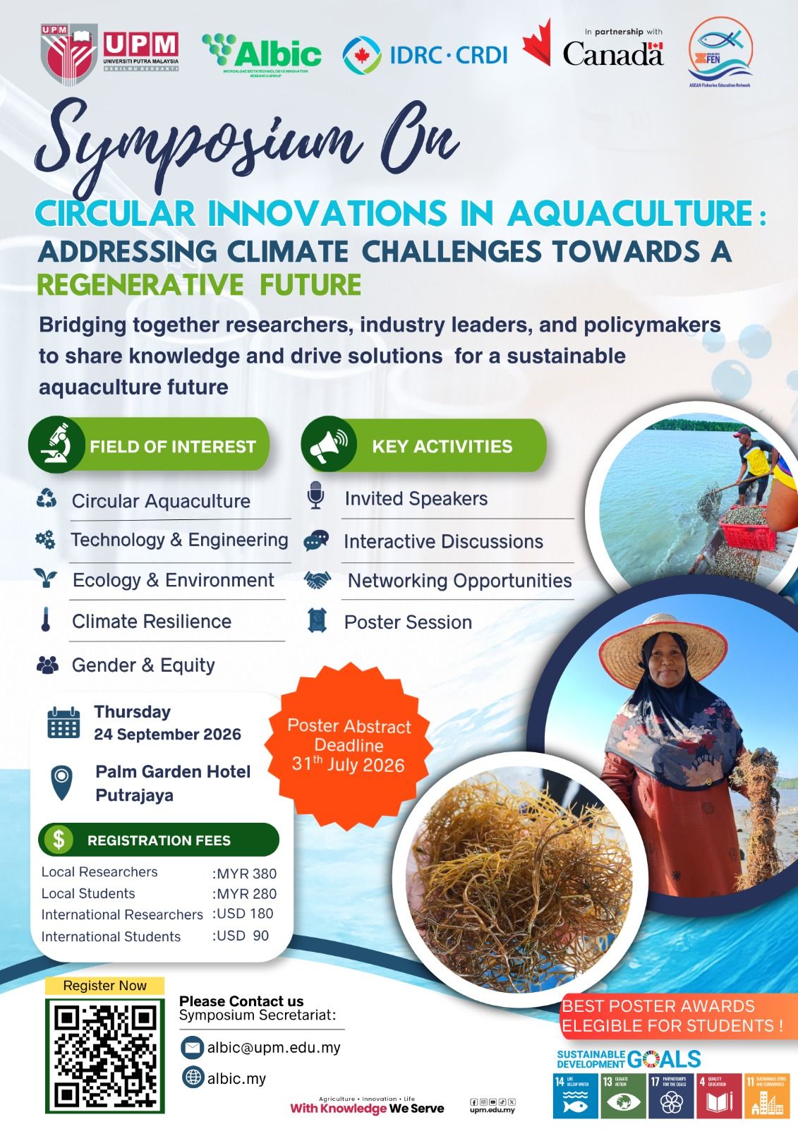Symposium on Circular Innovations in Aquaculture: Addressing Climate Challenges Towards a Regenerative Future programme overview
