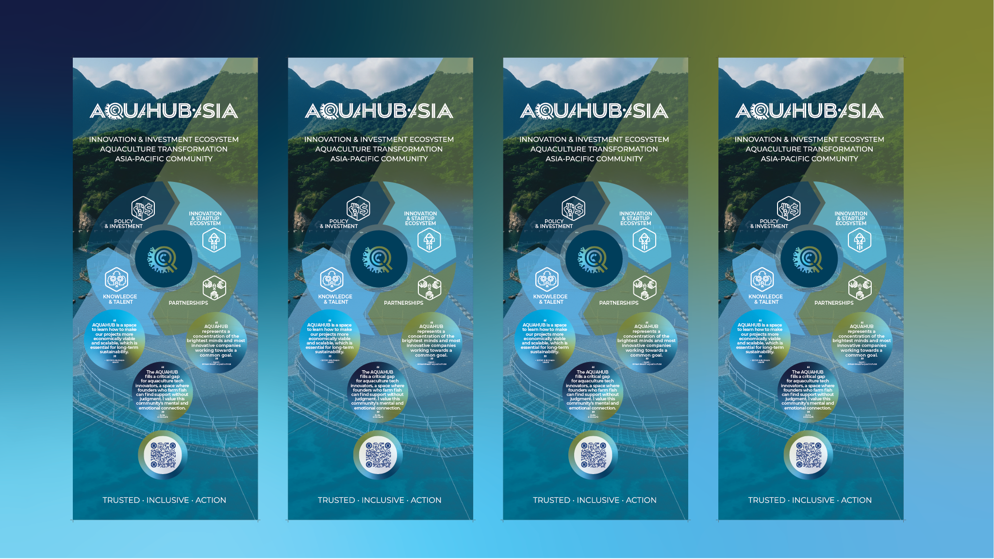 AQAUHUB Pull Up Banner
