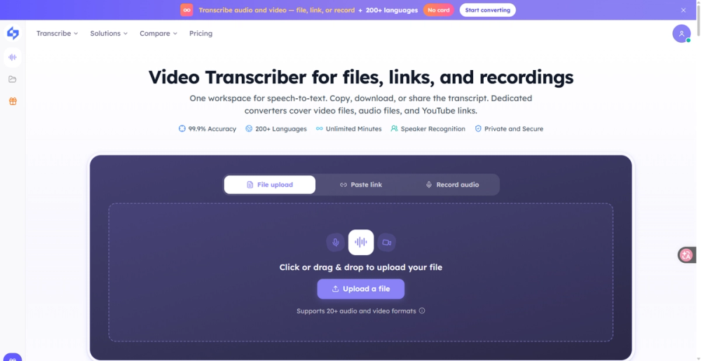 image of video transcriber image of video transcriber