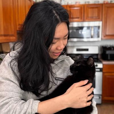 Christine and Loki (L)