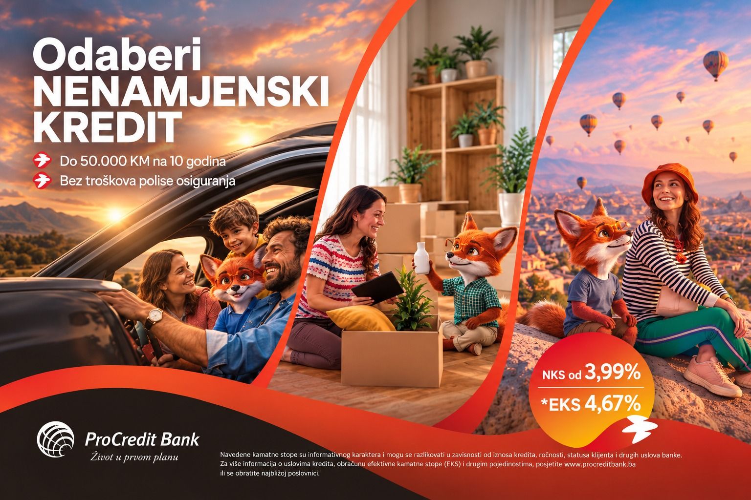 Odaberi nenamjenski kredit – NKS od 3,99%