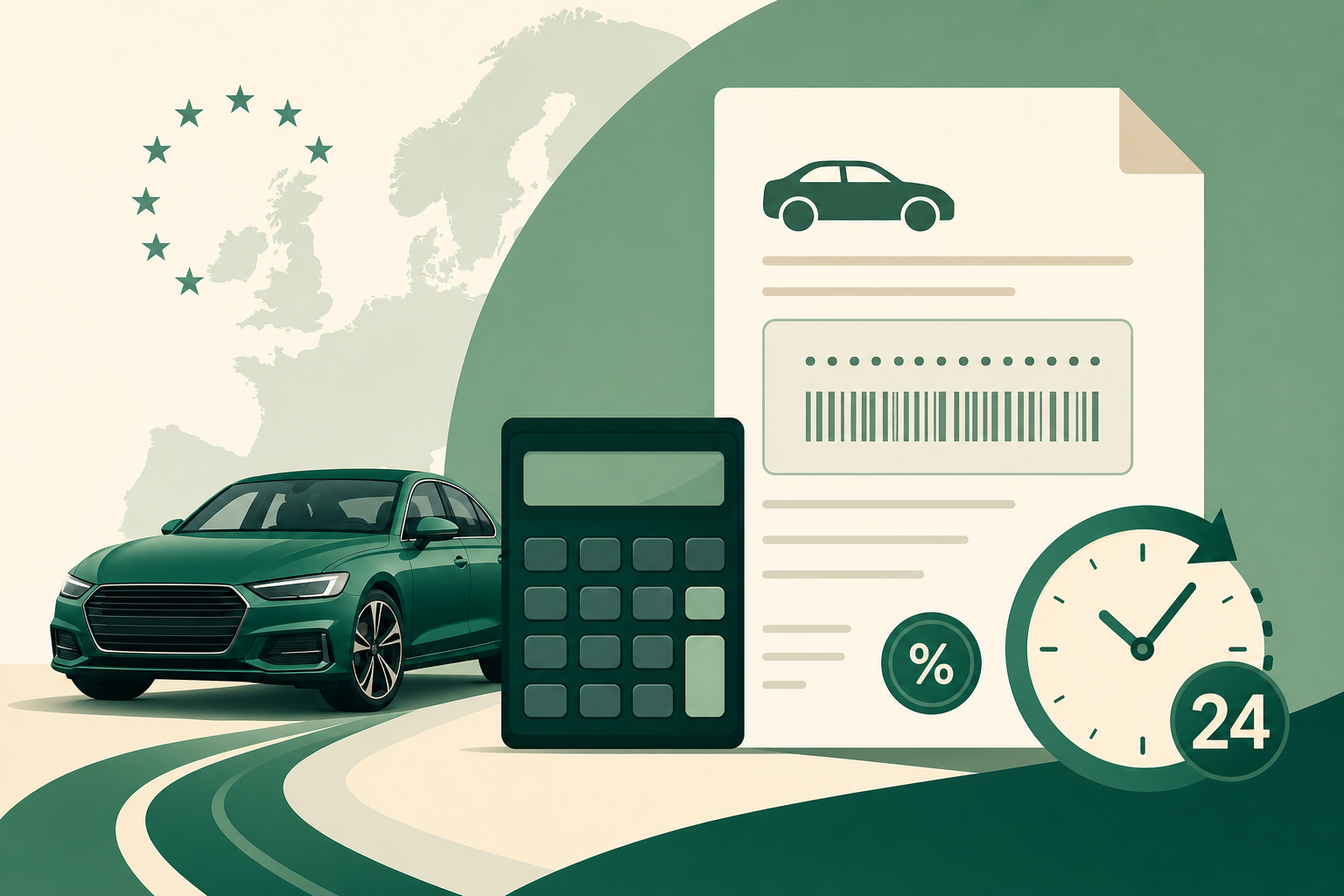 Beregning af registreringsafgift og indhentning af købsaftale – guide til bilimport fra EU