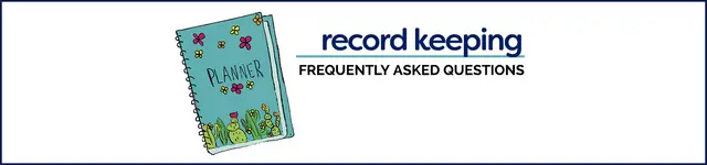 FAQ: Record Keeping