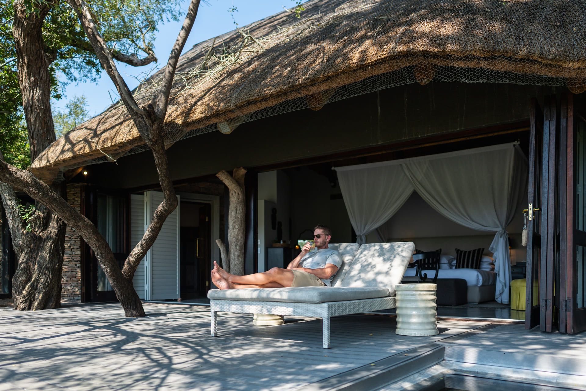 Relax and unwind. Time does not exist in the Sabi Sand.