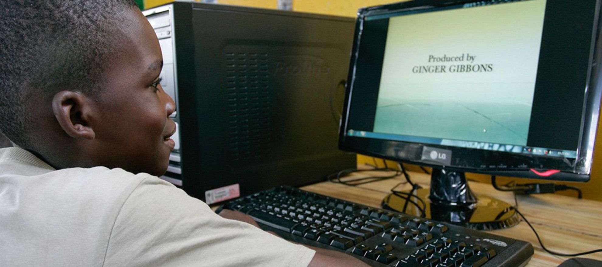 Child Engaged with Computer
